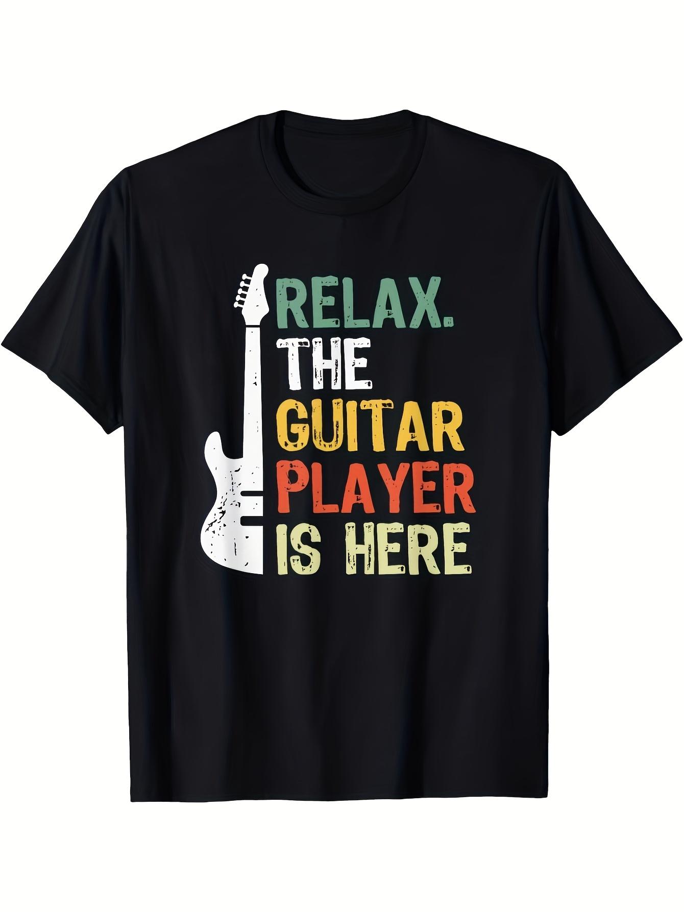 T-Shirt y2k Relax Guitar Player Is S