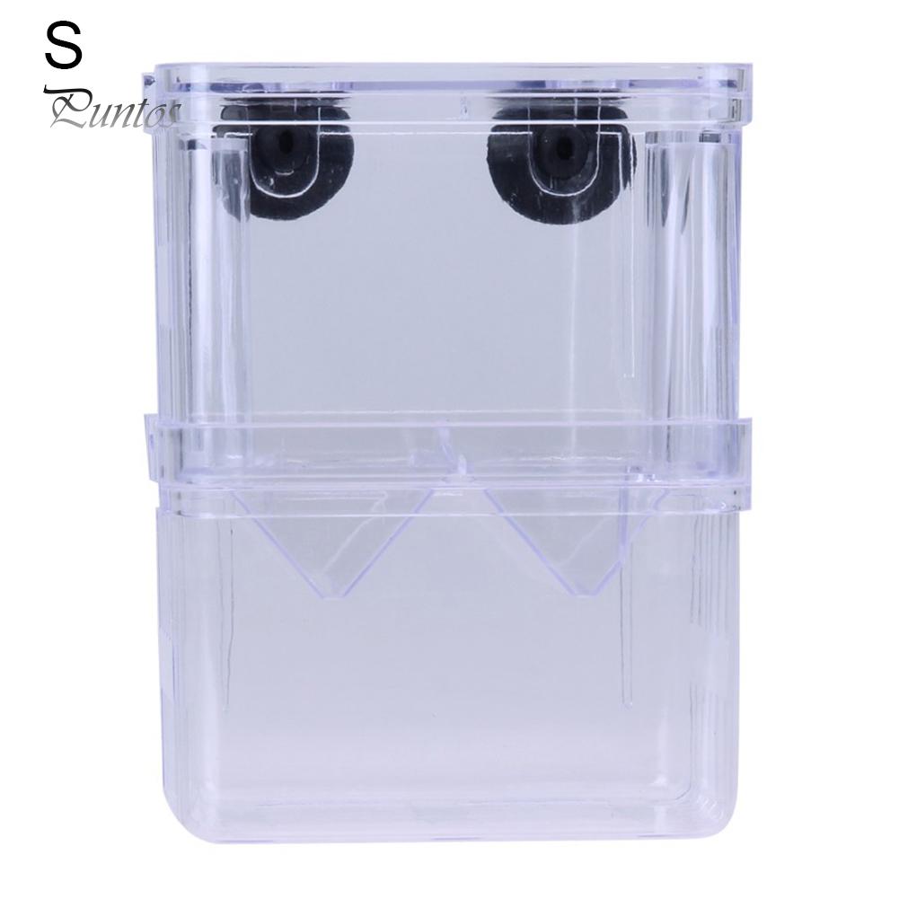 Akryl Transparent Dobbeltlags Aquarium Fish Breeding Isolation Box Incubator
