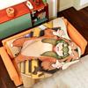 Anime M-My S-Senpai I-Is A-Annoying Throw Flannel Cozy Print Blanket, Portable, Durable Machine Washable Cute Cool