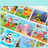 Wooden Kid Puzzle Board With Animal Pictures For Toddler Education And Cognitive Skills