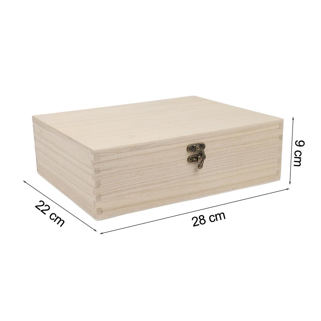 Classic Elegant Appearance Wood Jewelry Box Multiple Compartments