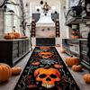 Halloween Runner Rug Abstract Pumpkin Skull Carpet Kitchen Anti-Slip Spider Web Printed Rugs for Living Room Home Decor