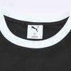 PUMA T Shirts Unisex Black Crew Neck Moderate Straight Fit 695496-01