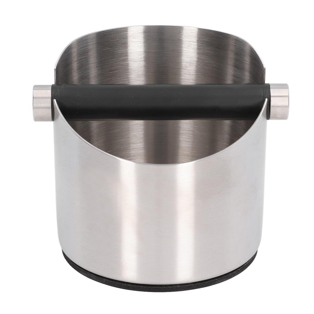 Coffee Grounds Bucket Stainless Steel Rubber Coffee Dump Bin for Home Restaurants Bars