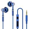 Wired Earbuds Ergonomic Heavy Bass In-ear 1.2m Metal 3.5mm Wire Control Earphones for Music