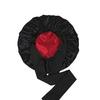 Double Layer Satin Sleeping Cap Solid Color Women Braids Long Curly Hair Night Sleep Cap Large Round Silk Hair Bonnet with Tie Band