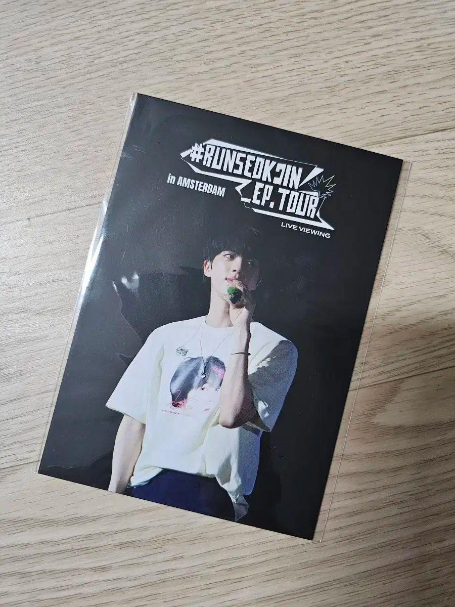 

[ИСПОЛЬЗОВАН] BTS (Бангтанские мальчики) BTS Run, Сокджин CGV Бонусная открытка Покер Прямая трансляция Run Джин Пока