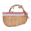 Picnic Basket with Removable Liner Hand Woven Empty Picnic Hamper Basket with Handle for Easter Camping Wedding Gathering