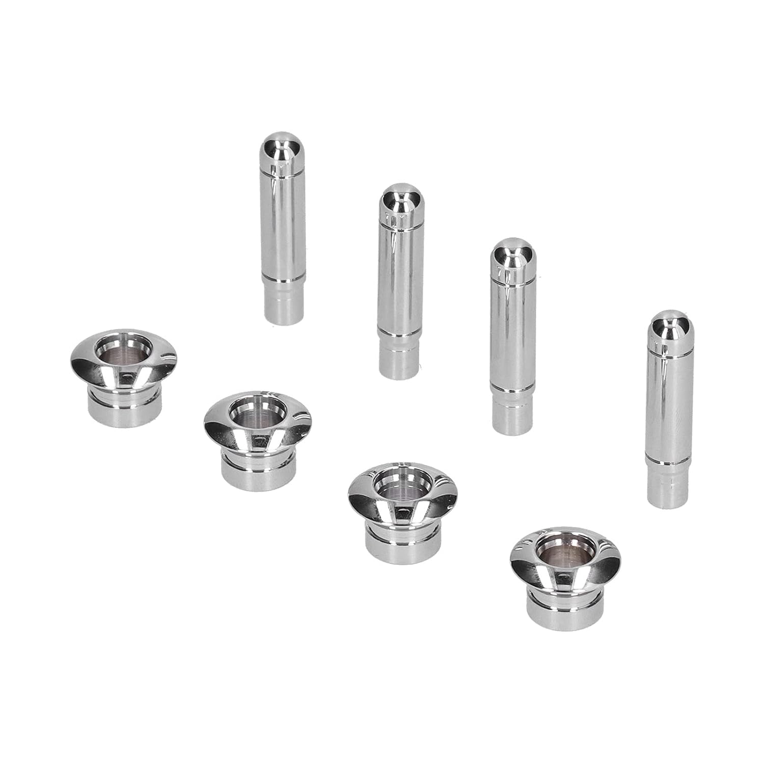 Aramox Car Door Lock Pin with Cover ABS Chrome Replacement Durable Door Lock Pin Trim for Cruze Malibu Inner Door Lock Knob Interior Door Lock,