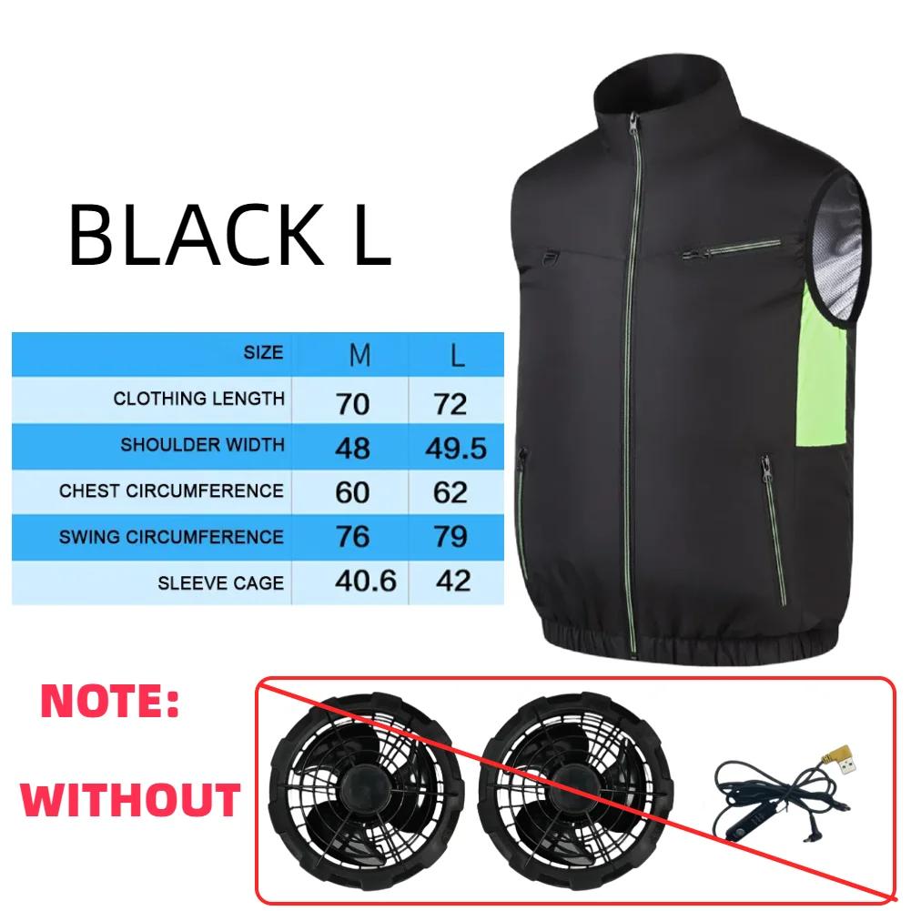 2025 Cooling Vest Ice Fan Vest Heat Resistant Sleeveless Workwear Breathable Wearable Cooling Fan Vest for Hot Weather Work