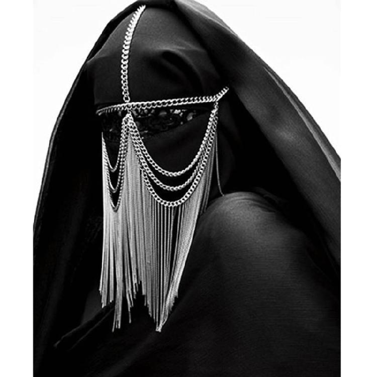 Tassels Face Chain Masquerade Mask for Halloween Costumes, Nightclub Party