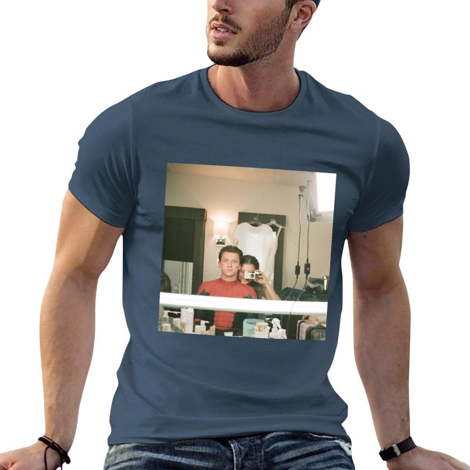 Tom Holland And Zendaya Tshirt Funny T Shirts Dark Humor T Shirt For Unisex 100 Percent Cotton G Unisex T Shirts For Unisex Tshirt S