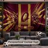 Wall Hanging Tapestry Custom NameQueensland Maroons Pattern Personalized Printed Fabric Wall Decor