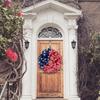 Independence Day Wreath Door Hanging, Home Fabric Decorations, Holiday Window Props