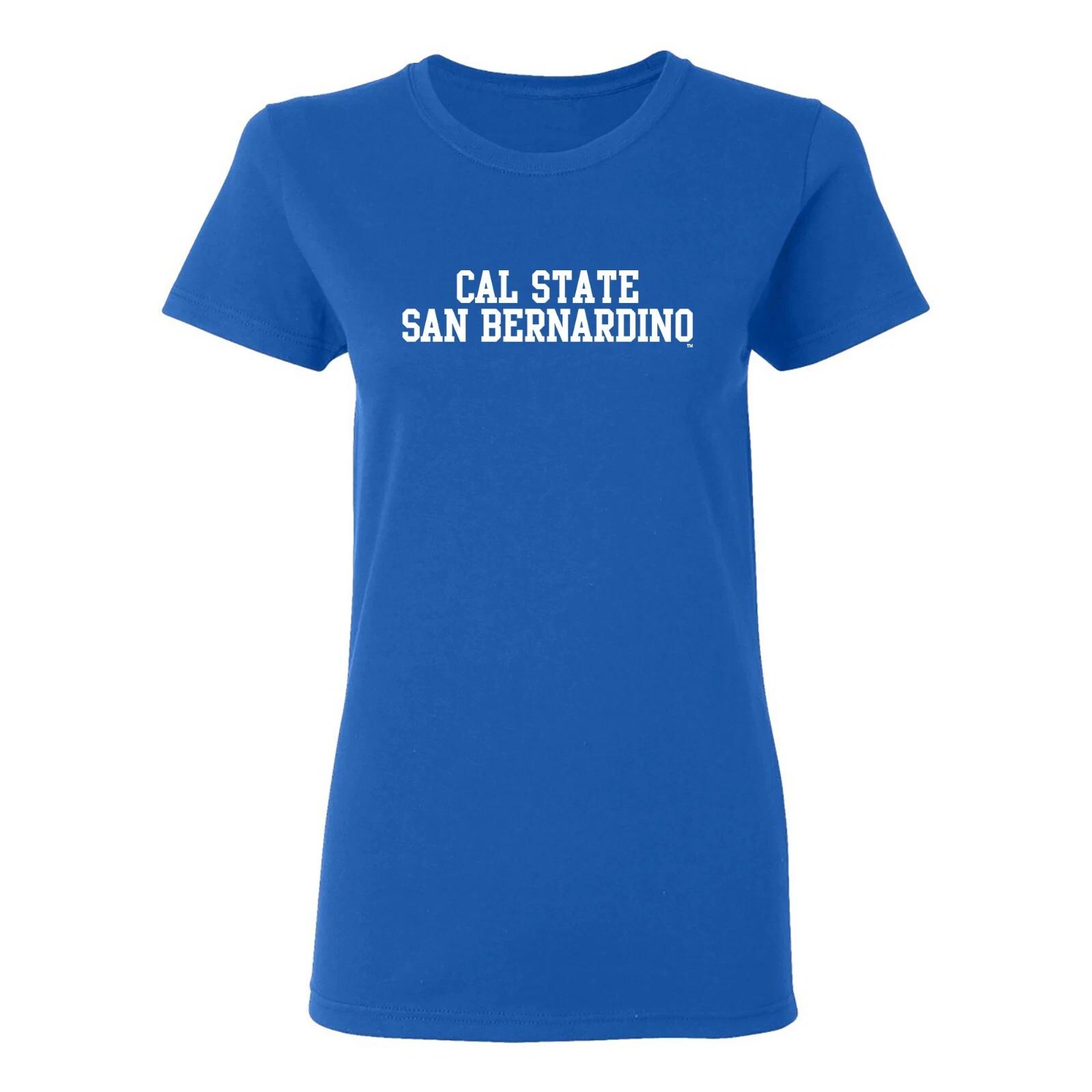 Cal State San Bernadino Basic Block Women s T-Shirt - Royal M