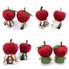 Red Fruit Gnome Plush Ornaments Christmas Soft Swedish Tomte Doll Holiday Faceless Elf Figure for Farmhouse Kitchen Tiered Tray Decor