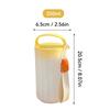 350/550Ml Transparent Plastic Water Bottle Portable Leak-proof Drinking Cup WIth Handle Travel Sport Heat-resistant Tumbler