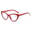 Cat Eye Large Frame Fashion Floral Print Pattern Reading Glasses Personality HD Anti-Blue Light Women Men Eyeglasses 0 TO +4.0