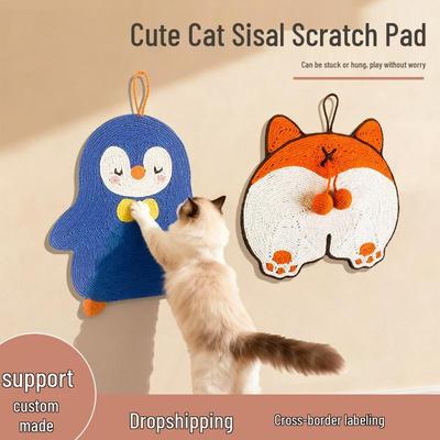 Wandmontierte Sisal-Katzenkratz- & Schlafmatte