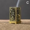 Square Vertical Incense Burner Small Alloy Incense Holder Indoor Aromatherapy Home Ornament Chinese Plum Inense Burners