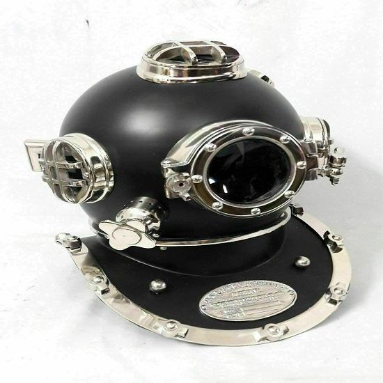Taucher Tauchen HELM Scuba Style US Navy Mark V Full Size Antik Vintage Geschenke
