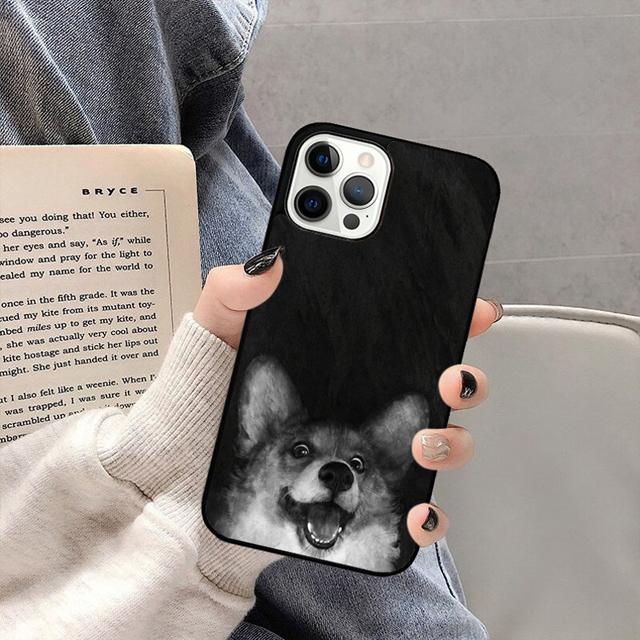 Cute Corgi Dog Phone Case Back Cover for iPhone 17 Air 16 15 14 13 11 12 Pro Max PlusS Shell Coque