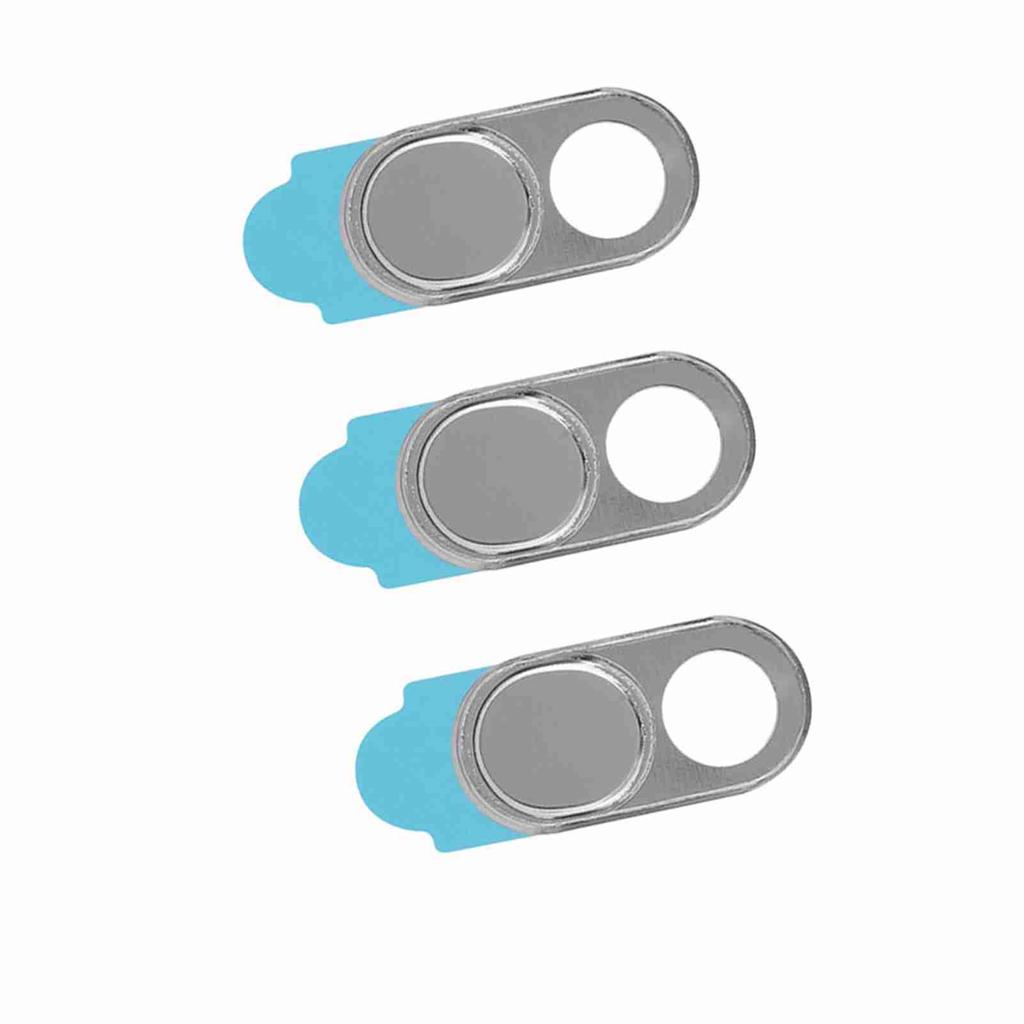3pcs Metal Lens   Camera Privacy   Sticker Webcam Cover For Smartphone Tablets(Black)