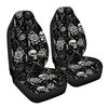 Set di 2 Coprisedili per Auto Teschio di Halloween Lavabili Vestibilità Universale Protezione Interni Auto