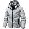 Men's Coat Spring and Autumn Korean Versatile Slim Fit Top Solid Color Stand Up Collar Baseball Jacket Hooded Jacket