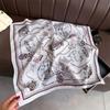 Luxury Brand Linen-Cotton Print Square Scarf Women Neck Tie Female Hair Bandana Headkerchief Shawl Wrap Hijab Echarpe