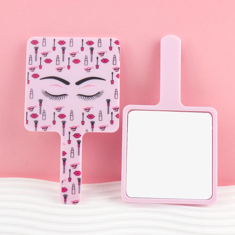 Portable Grafted Eyelash Inspection Mirror - Handheld Makeup Tool
