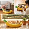 Banana Shape Dog Kennel Warm Cushion Pet Bed Funny Dog Bed  Pet Supplies