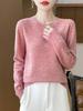 Women's Colorful Dot Round Neck Wool Sweater - Autumn/Winter Versatile Knitwear Pullover