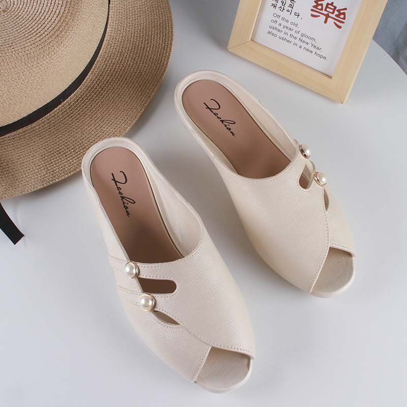 

Новые сандалии женские сандалии домашние тапочки для ванной нескользящие женские тапочки на толстой подошве водонепроницаемые для ношения на улице 40-41