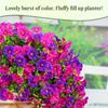 2pcs Outdoor Courtyard Simulation Flower Eucalyptus Morning Glory Silk Flower Home Wedding Decoration Wall Hanging Vine Flower Vine