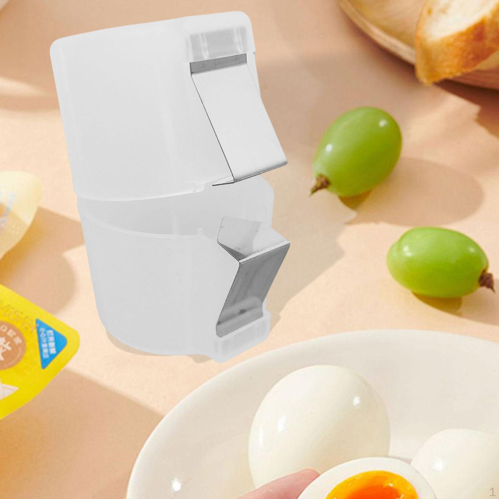 

Универсальный ручной разбиватель яиц, практичный кухонный инструмент, без усилий белый