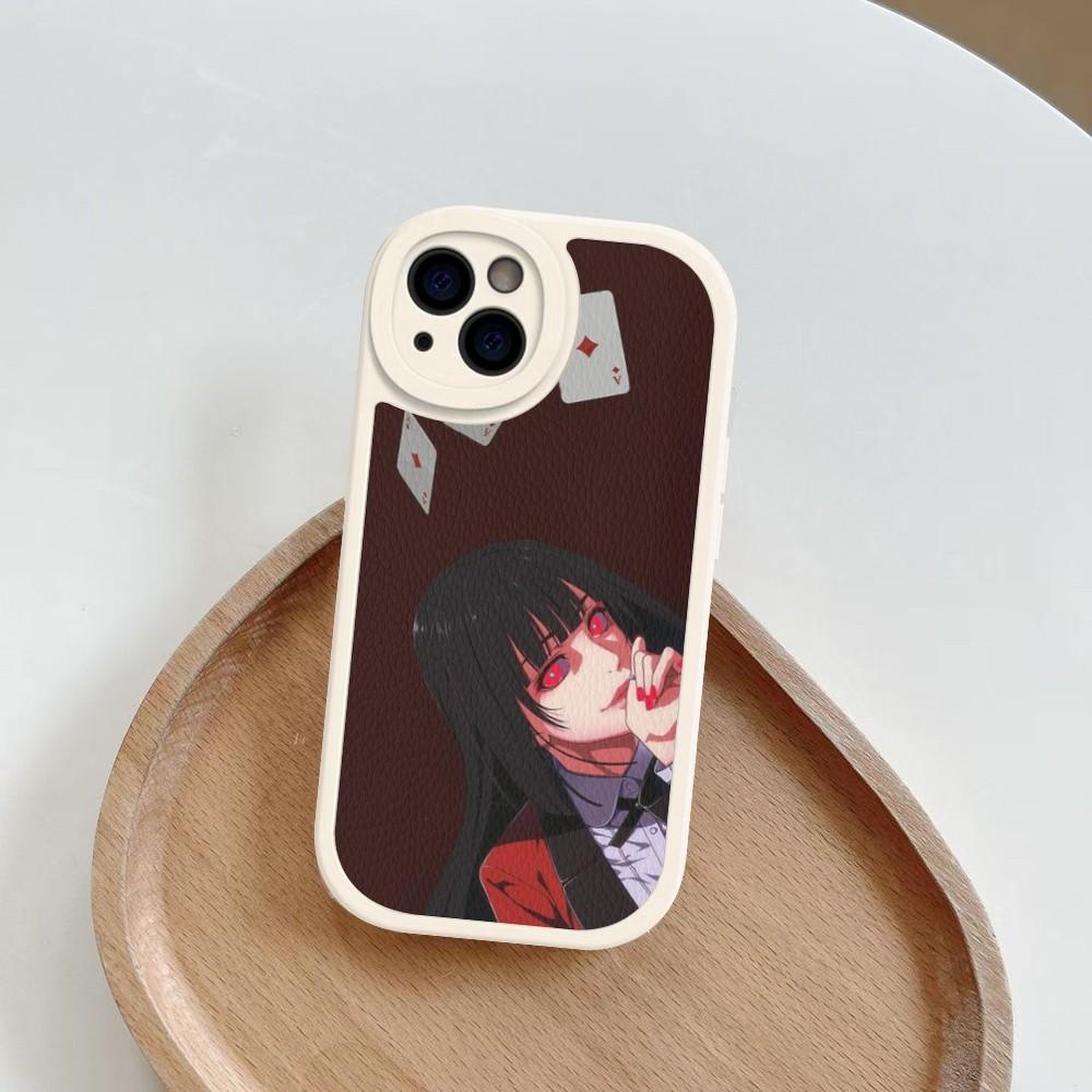 Japanese Anime Kakegurui Jabami Yumeko Phone Case Hard Leather For iPhone 16 13 12 Mini 11 14 Pro Max Xs X Xr 7 8 Plus Fundas