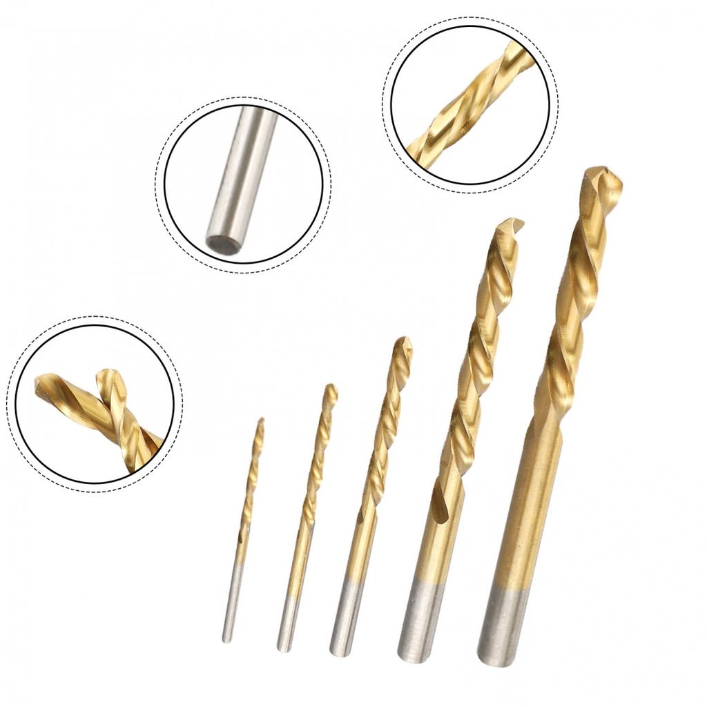Drill Bit Drill Bit Gold HSS Screw Bolt Remover 5 Pieces/set