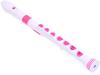 NUVO Recorder+ Baroque Soprano Recorder, White/Pink, Model N320RDWPK-B, with Case