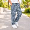 Boys Leopard Print Cargo Pants with and Pockets Casual Everyday Trousers
