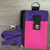 Badge Holder With Id Window Small Wallet Waterproof Anti-Theft Travel Keychain Wallet Men Women Slim Zip Card Lanyard Wallet