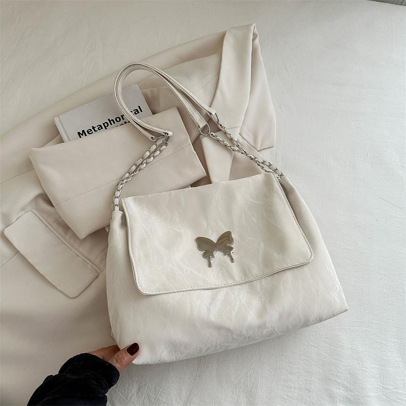 Трендовая уличная сумка через плечо большой вместимости Простая и шикарная сумка-тоут для женщин