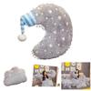 Moon And Stars Plush Pillow For Home Decor And Gift Giving Glowing Night Light Cushion