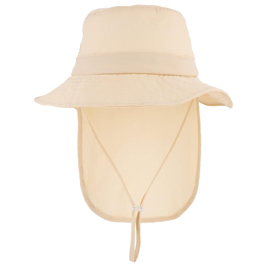 Safari Hat for UV Adjustable Sun Swimsuit Shade Bucket Hat M [ESTAMICO] Kids, Protection, Hat, Girls, Boys, Hat, (Toy, Yellow, (52-54cm)