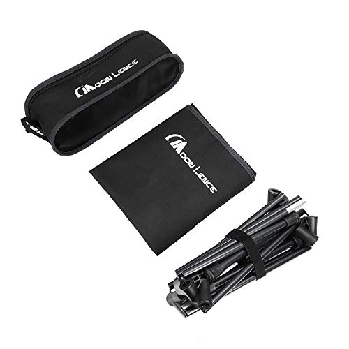 MOON LENCE CH-21HX Outdoor Chair, High/Low 2-Way, Mesh Seat, More Stable, Lightweight, Foldable, Compact, 150kg Weight Capacity, Camping, Ground Chair