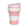 350ml Silicone Multifunctional High Temperature And Scald Portable Folding Water Cup Resistant  With Lid