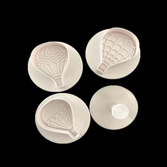 4ks Hot Cookie Forma Air Balloon Cake Fondant Dekorativní DIY forma na pečení