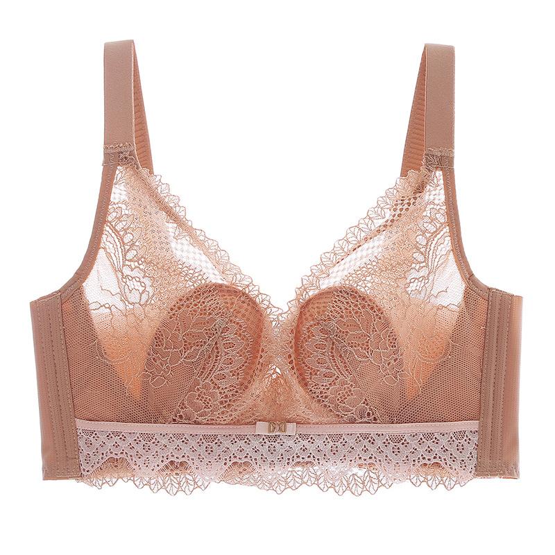 French Style Bra for Women Sexy Lace Lingerie Thin Anti Sagging Bra for Women