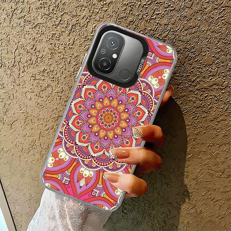 Mandala Style Pattern Shockproof Phone Case for Xiaomi Poco X7 X6 X5 X3 Pro F7 Ultra M8 Redmi 15C 15 14C 13C 12C 10C 13 12 10
