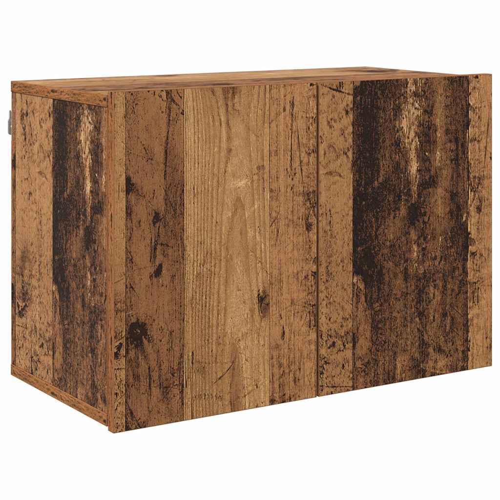 Wall Mounted TV Units 6 pcs Reclaimed Wood Effect Particleboard